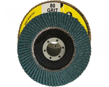 Zirconium 80 Grit 4 1/2in Flap Disc 